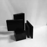3.0" Black Delrin Acetal Plastic Sheet - Priced Per Square Foot- Cut to Size!