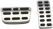 NTKLKVSVFP Car Pedals Fit for Hyundai Ix25 Creta Accent Verna Solaris Fit for Kia Rio Soul K2 KX3 Gas Accelerator Brake Clutch Footrest Pedal Cover(at Without Rest)