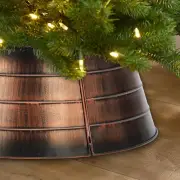BAYN Metal Christmas Tree Collar, 23-Inch Diameter Base Cover Decorative Chri...