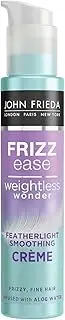 John Frieda Frizz Ease Weightless Wonder Featherlight Smoothing Creme for Frizzy, Fine Hair with Aloe Water, Frizz Control for Thin, Fine Hair, 100 ml