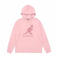 在飛比找momo購物網優惠-【KANGOL】帽T 粉色 大LOGO 休閒 女(62521