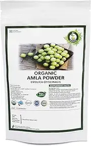 Organic Amla Powder 200gm/ 7.05oz/ 0.44lb- Emblica Officinalis Amla Fruit Powder For Hair USDA Organic Certified Ayurvedic Herbal Supplement in Resealable and Reusable Zip Lock Pouch