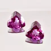 1 Pair Natural Color Changing Alexandrite Trillion Cut Loose Gemstone Certified