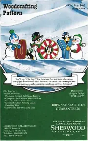 Snowmen & Penguins Christmas Joy Yard Art Woodworking Plans - Sherwood Creations
