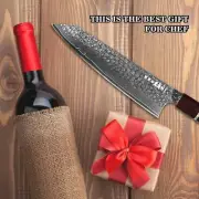 Kegani Kiritsuke Knife - 8 Inch Professional Japanese Chef's Knife 67 Layers