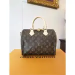 【二手】LV 路易威登 M41113 SAC SPEEDY BANDOULIèRE 25 波士頓枕頭包 老花手提包