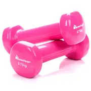 METEOR 0.75kg Dumbbells for Home Gym, Anit-Slip Flat Bottom Vinyl Dumbbells, Fixed Weight Dumbbells, Gym Weights, Dumbbell Weights (1 Pair)