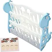 Alipis Bookshelf Storage Rack Bookcase for Bedroom and Capacity Desktop Book Display Stand Furniture