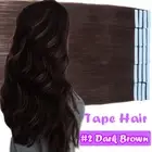 Russian Full Thick Tape In Stick Human Hair Extensions Real Remy Skin Weft Braun