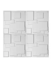 [Traderight] Waterproof Scratchproof 3D Wall Panels 50x50cm 12 Pieces in White