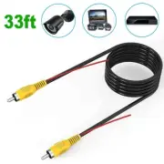 10M RCA Extension Video Cable For Car Rear View Parking Reverse Backup Camera AU