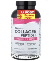 Neocell Collagen Vitamin C with Biotin 270 Tablets Great Value GRASSFED