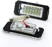 DEMULAX 2PCS White 18SMD Car License Plate Light Lamp Beads, for, for Mini Cooper R56 R57 R58 R59 Car Light Source Error Free Car Number Plate Light