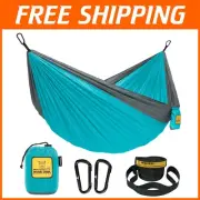 All-in-One Lightweight Hammock Set with Tree Straps - Perfect for Adventurers