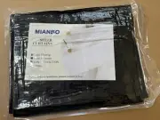 2 Pack - Sheer Curtains - Black - 52 X 140 - Brand New - Free Shipping