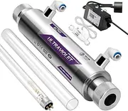 ALTHY Ultraviolet UV Water Sterilizer Water Filter Purifier System with Smart Flow Sensor Switch, 1GPM, 11W Energy Saving – Under Sink and Reverse Osmosis System