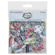 49 And Market Chipboard Set - Words, Summer Porch