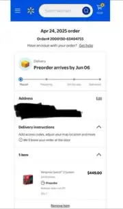 Nintendo Switch 2 Console Presale for Confirmed Preorder From Walmart