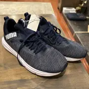 PUMA men's ENZO BETA WOVEN V3 athletic shoes size 10.5 M Blue ex. cond. preowned