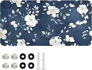 ZRYSMY License Plate Flower Blue Leaf Aluminum Decorative Car Front Metal Plate 6 × 12 in