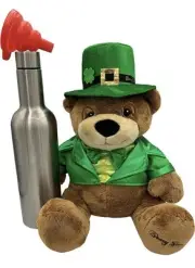 Boozy Bear St. Patrick’s Novelty Drinking Alcohol Gift Hidden 750ml Flask New