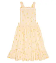[The New Society] The New Society Cotton and linen dress Y 8 yellow