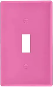 Hot Pink Toggle Switch Wall Plate Light Switch Cover Electrical Outlet Covers 1 Gang Home Decor H4.53 xL2.76 inch