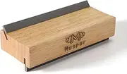 RuiJOTWAT 2-in-1 guitar fret olive wood bevel file 35° and 90° angles, dual-purpose chamfer file (radius 16 inches)