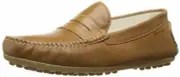 NEW BOYS GIRLS PRIMIGI LOAFER TAN LEATHER SLIP ON SHOE 31 US 13