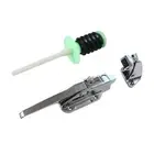 Freezer Door Handle Stainless Steel, Door Lock Hinge latches Freezer Kit, for