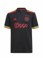 Ajax Third Jersey Kit Black Shirt Bob Marley Three Little Birds SIZE Small