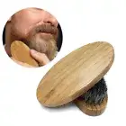 For Men Boar Hair Bristle Beard Mustache Brush Military Hard Round Wood Handle