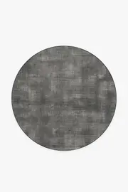 185' Round | Machine Washable Runner Rug | Kid & Pet Friendly | Indoor Rug | Sudaria Solid Greyscale Rug | Ruggable
