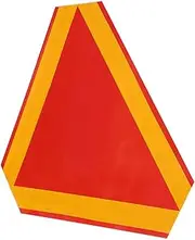 ULTECHNOVO Reflective Plate Logo Red Reflective Tape Slow Moving Vehicle Sign Triangle Sign for