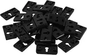 ERINGOGO 50pcs Speaker Hook Bookshelf Speakers Wall Mounted Speaker Rack Cable Wall Mount Speaker Holder Soundbar Speaker Stands Wall Mounting Projector Ceiling Mount Plastic Black