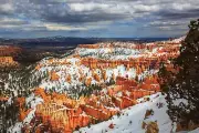 Southwestern Photography Print - Hoodoos Covered in Snow in Bryce Canyon NP Utah