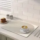 Non-slip Draining Mat Diatomite Absorbent Table Mat Kitchen