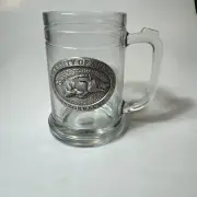 Pewter Medallion Razorbacks University Arkansas Mug Stein Heritage Metalworks