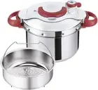 T-fal Pressure Cooker 6L Stainless Steel 4-6 Persons IH Gas Compatible Ruby Red