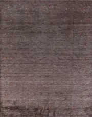 One-of-a-kind Rectangle Tribal Gabbeh Rug Hand-knotted Wool 8x10 ft