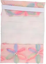 HOUDERCO Delicate Book Cover with Flower Pattern Scratch Book Protector for Hardcover Notebooks Lightweight Fabric Sleeve for Journals Diaries for Students Teachers