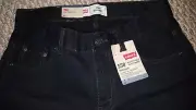 New Levis 8 husky BLACK 550 Relaxed JEANS 28 x 23 100% Cotton boys 8h