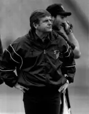 Jerry Glanville Atlanta Falcons looks on 1990s Old Photo 12
