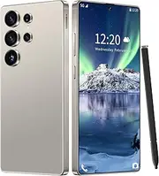 BVNA I25 Ultra Unlocked Phone 16+1TB,Built in Pen The Phone,Battery 7000mAh 6.99" HD Screen,Android 14 Smartphone,Face ID/5G/Fingerprint Lock/Dual SIM/GPS (Grey, 16+1TB)