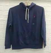 New Polo Ralph Lauren Fleece Pullover Hoodie W/Pocket Navy Size XLarge