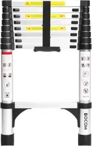 8.5 FT Aluminum Telescoping Ladder, Lightweight Multi-Purpose Collapsible Extens