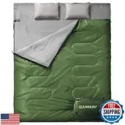 CANWAY Double Sleeping Bag,2 Person Sleeping Bag Lightweight Waterproof with
