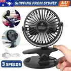 Portable 360° Mini Fan Travel Rechargeable USB Clip On Desk Fan Pram Cot Car AU