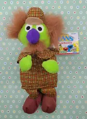 * WOW! VINTAGE TYCO SESAME STREET BEANS * SHERLOCK HEMLOCK * NEW WITH TAG *