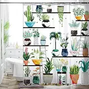 [HMS Happy Memories] Bohemian Flower Bathroom Curtain Colorful Boho Floral Print Beautiful Bright Polyester Fabric Cloth Shower Curtain for Bathroom Decoration, 72"x72" (Color 3)